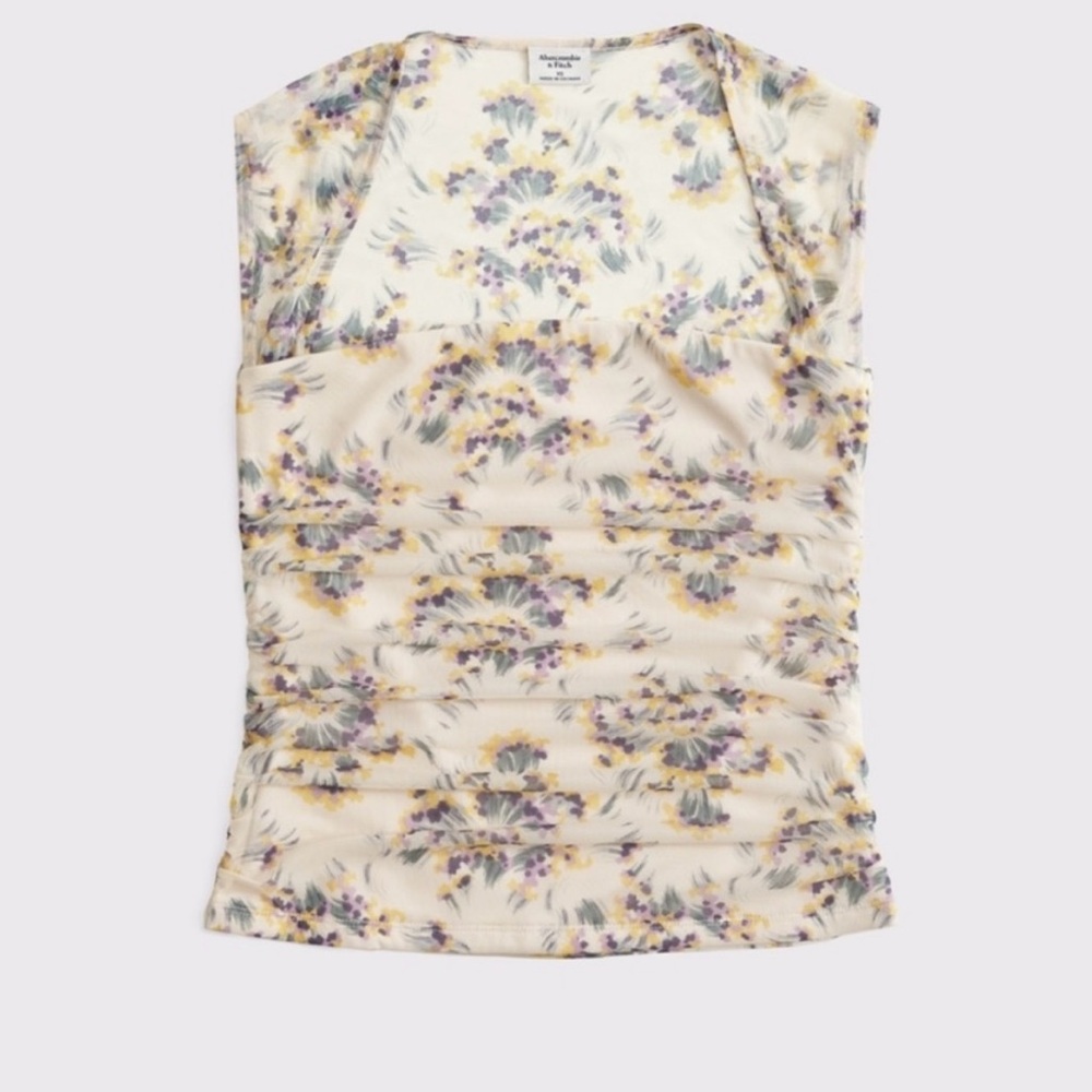Floral Print Sleeveless Top